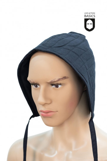 Padded cotton coif - Black