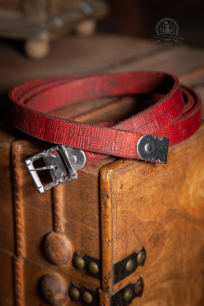 Decorated Belt Anselm - Red