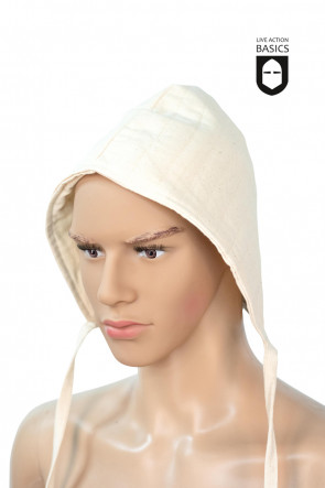 Padded cotton coif - Natural