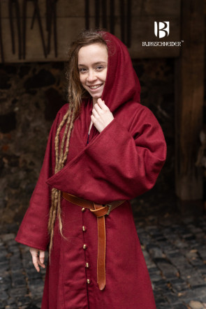 Coat Tuala - Wool Red